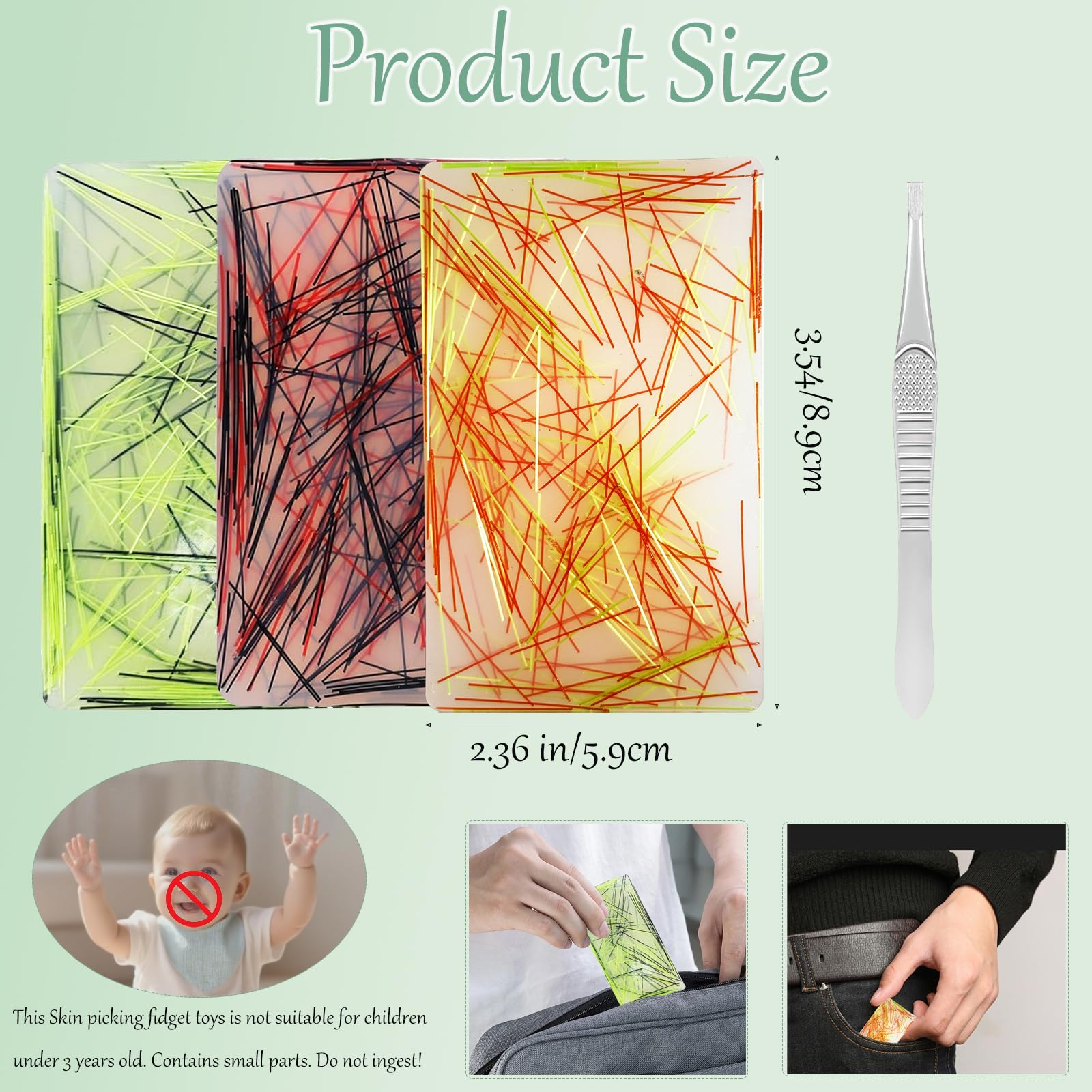 JUGGPENG pick pad skin-like touch for soothing fidgeting