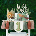 JUIIZAY Wild One high chair banner adds festive mealtime charm
