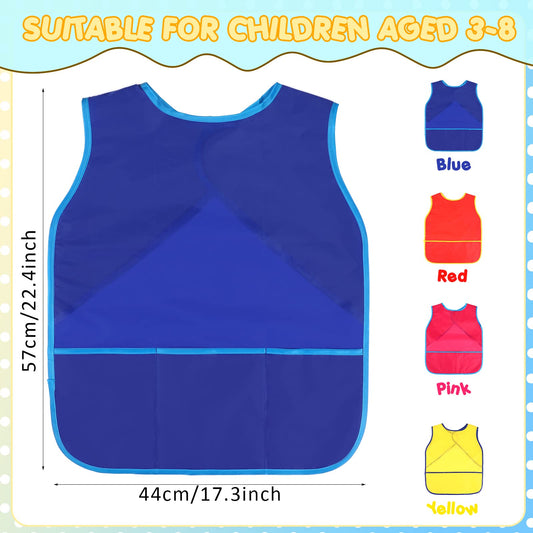 Juinipe waterproof fabric keeps children's clothes dry while exploring paints.