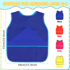 Juinipe waterproof fabric keeps children's clothes dry while exploring paints.