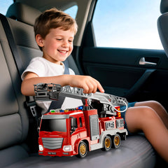 JUKUDAHU fire truck durable toy that cleans easily after playtime.