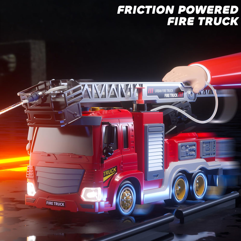JUKUDAHU fire truck ideal for cooperative play with friends and family.