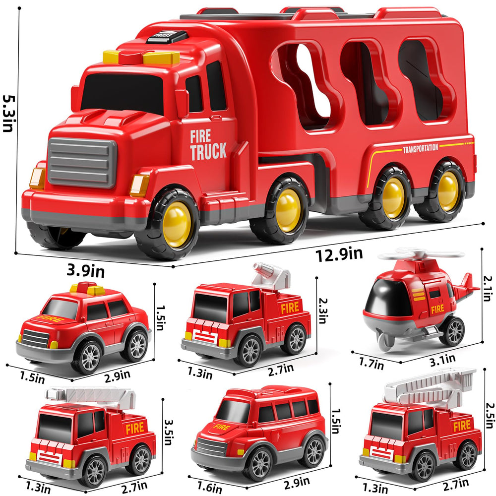 JUKUDAHU second ladder truck encourages cooperative play and imagination.
