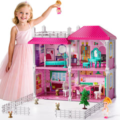 JUKUDAHU Pink Villa Playset gift-ready packaging ideal for birthdays and holidays