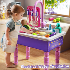 JUKUDAHU Play Sink accessories set completes a full kitchen role-play scene