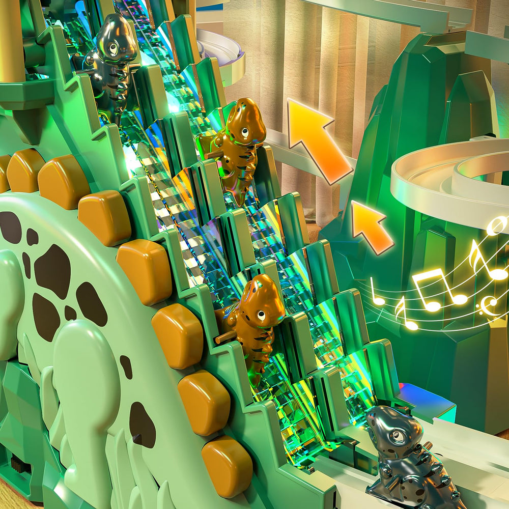 JUKUDAHU racing track playset with cars enhances early engineering curiosity.