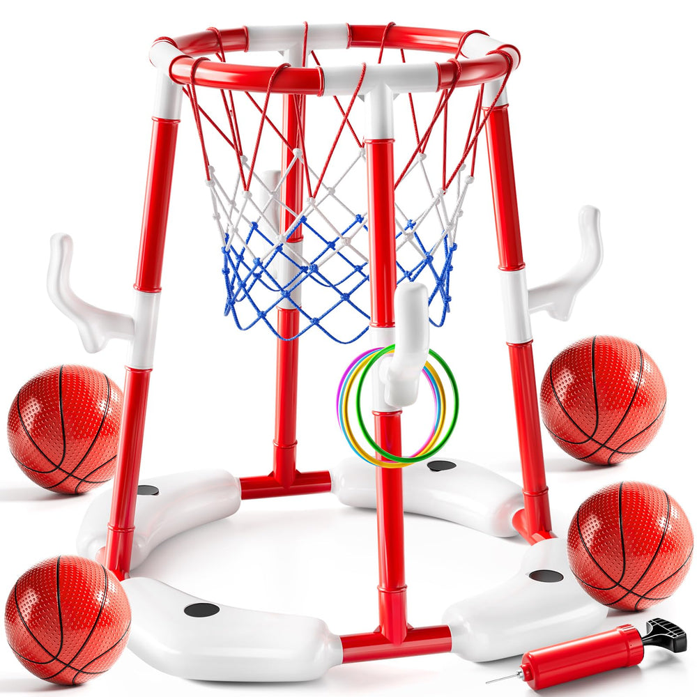 JUKUDAHU pool basketball hoop ready for family pool games and splashy fun