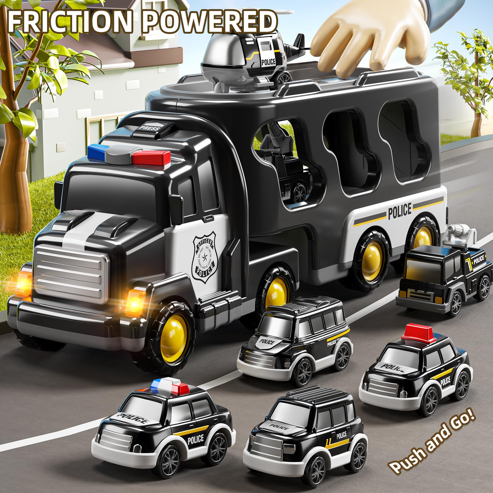 JUKUDAHU sprinkler truck adds water-themed play scenarios.