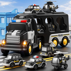 JUKUDAHU Police Truck is kid-friendly for indoor and outdoor use