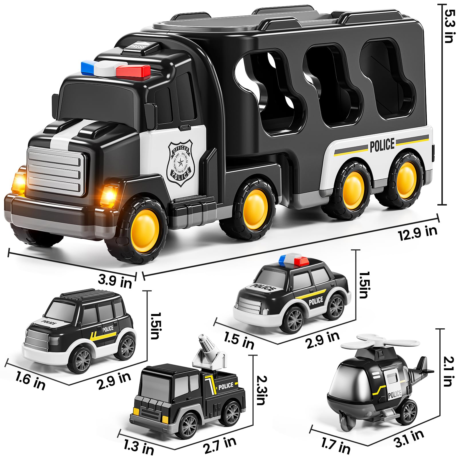 JUKUDAHU LED Lights Truck sparks brighter play sessions