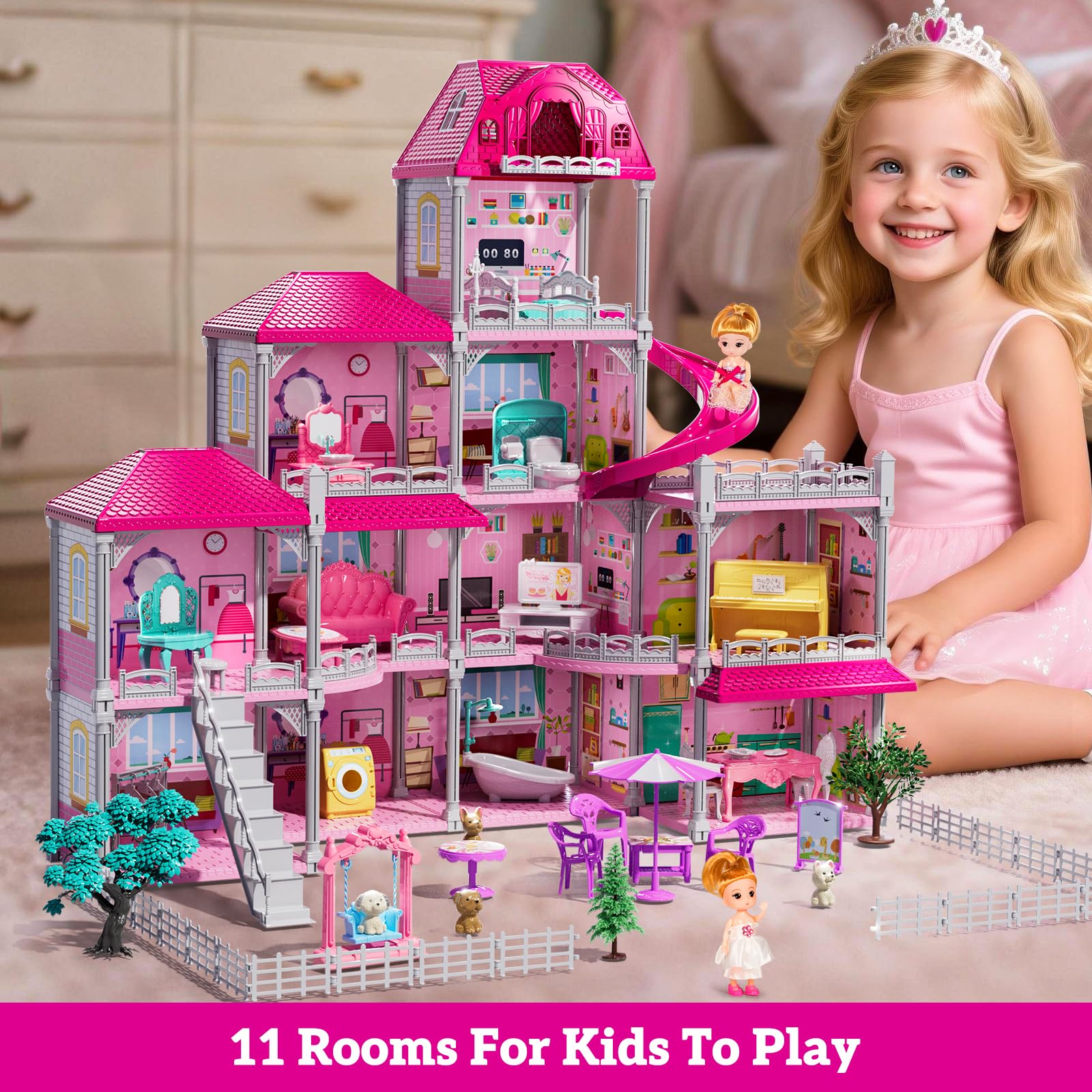 JUKUDAHU Villa Playset accessory pack enhances decorating and stories