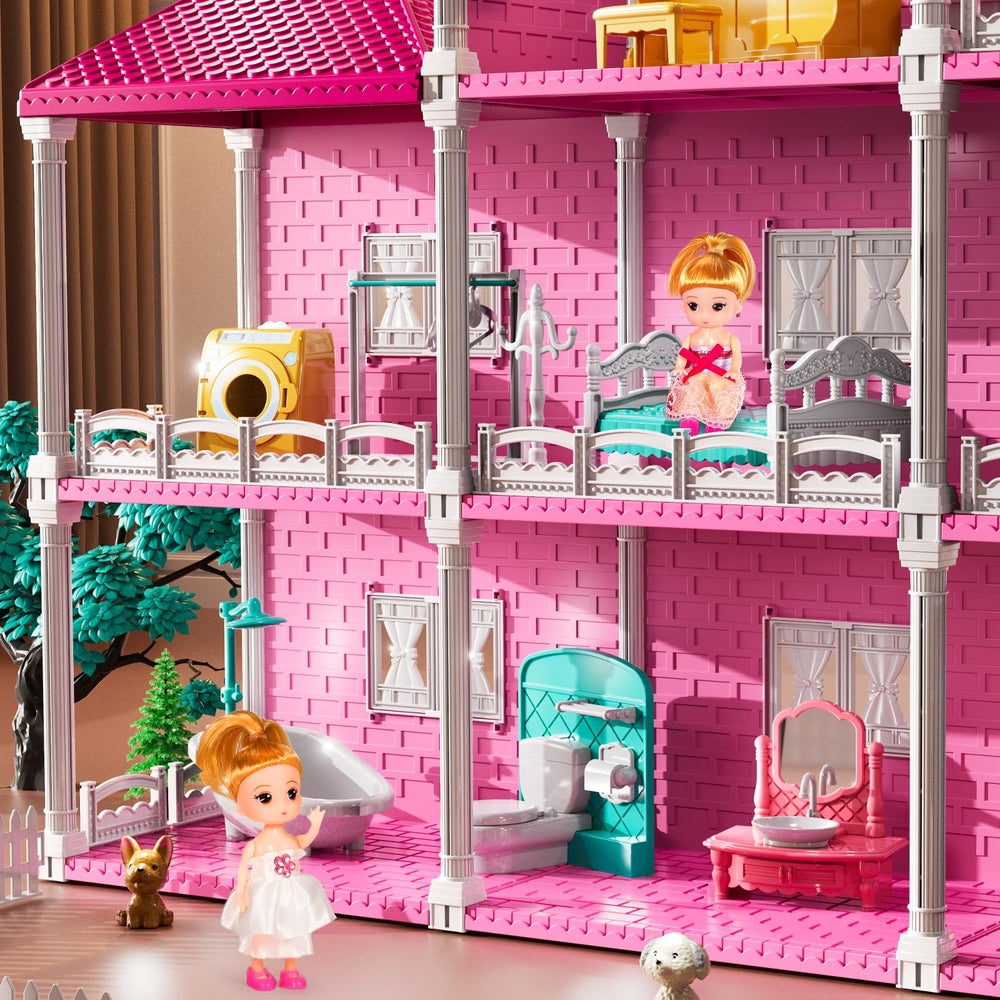 JUKUDAHU Villa Playset easy-assembly design speeds setup for quick playtime.