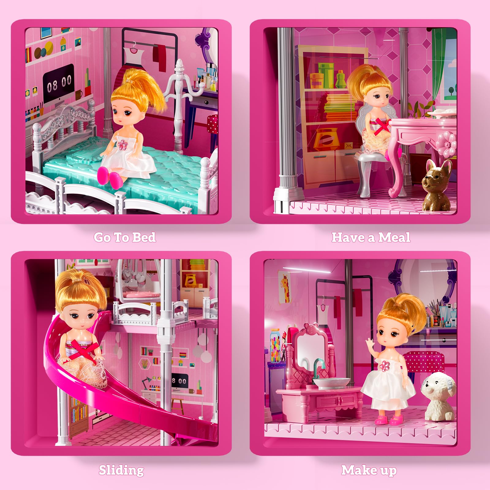 JUKUDAHU Villa Playset kitchen area encourages pretend cooking