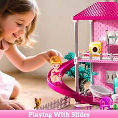 JUKUDAHU Villa Playset living room furniture promotes cozy pretend gatherings.