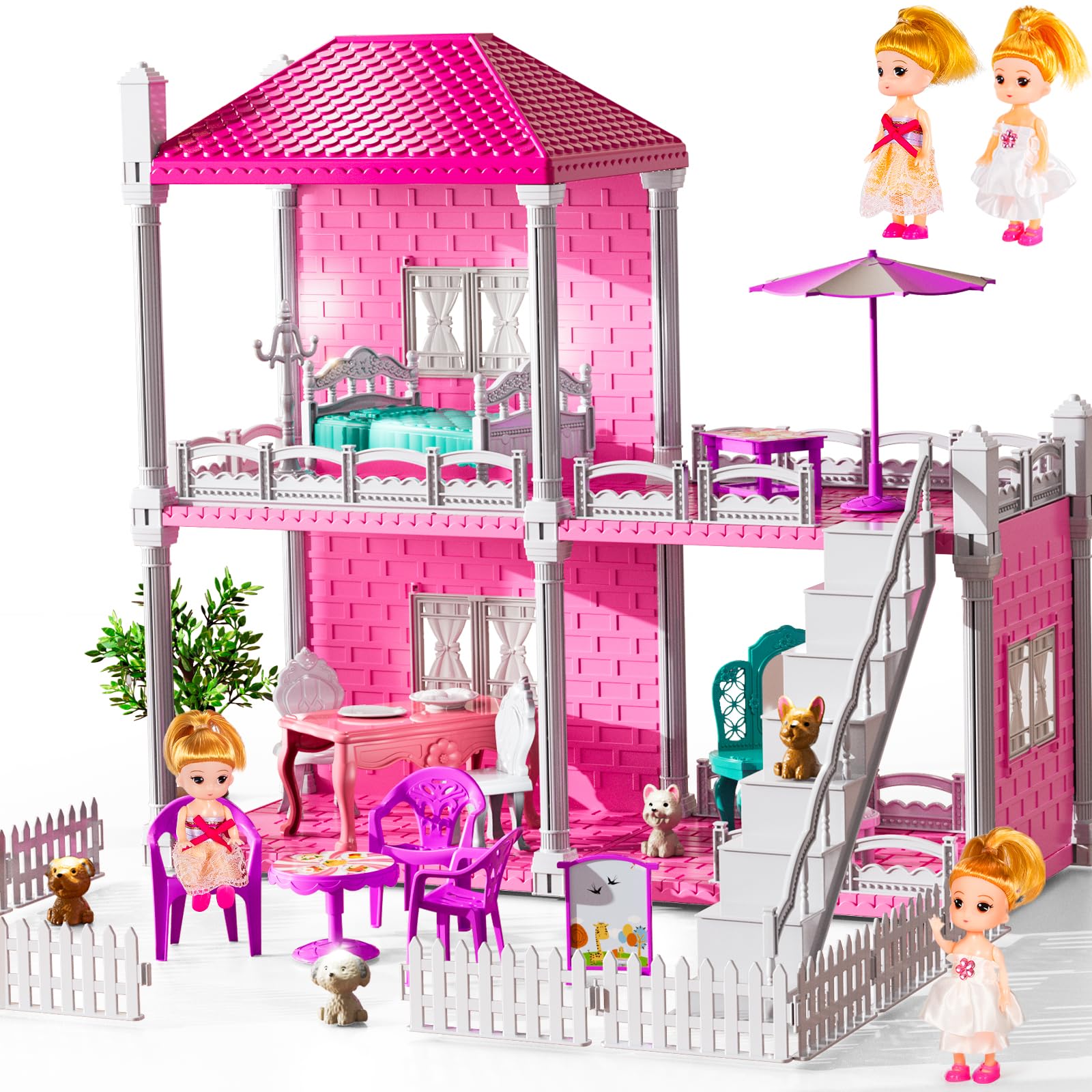 JUKUDAHU Villa Playset two-storey living room scene for imaginative storytelling