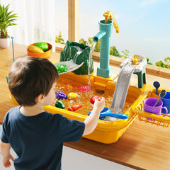 JUKUDAHU water table color-change dishes reveal temperature-triggered visuals for attentive play