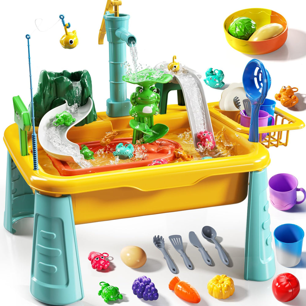 JUKUDAHU water table pump and siphon for hands-on water play and motor skill development