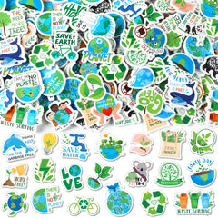 JULBEAR earth-day foam stickers 300pcs set for classroom crafts and decorating.
