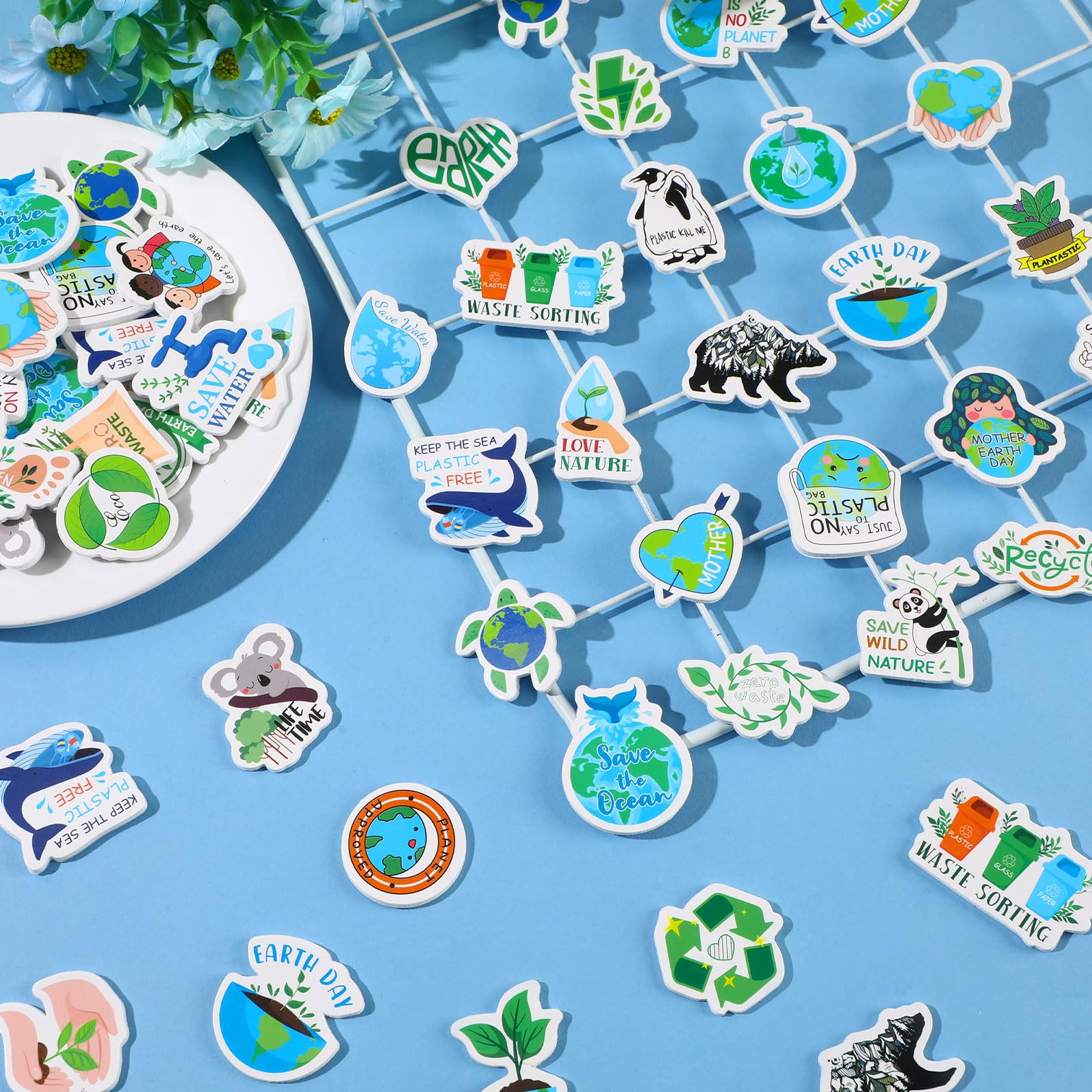 JULBEAR foam stickers with 50 unique designs for colorful school projects.