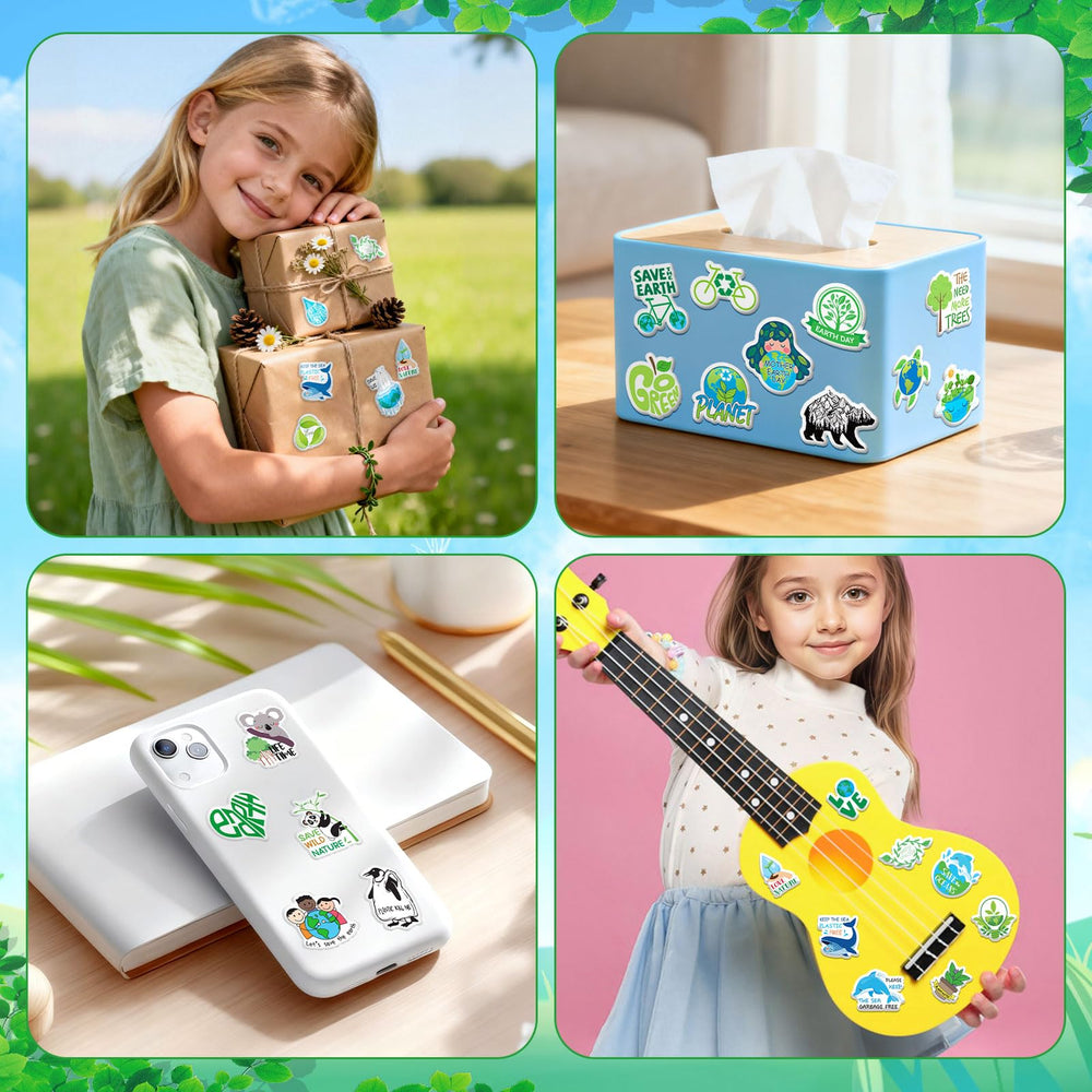 JULBEAR reusable foam stickers that peel and reposition without residue.