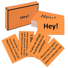 JULEASEL bad-parking cards box compact and easy to carry for on-the-go messages.