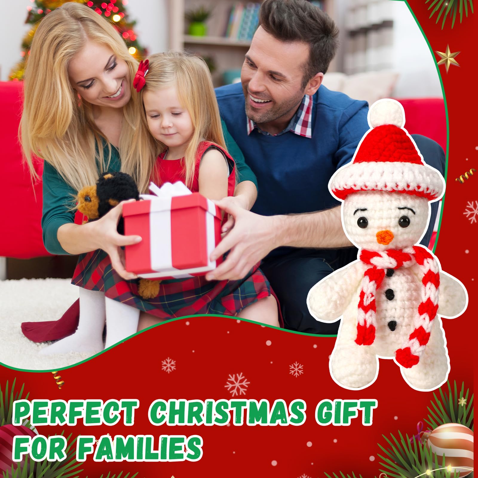 JULEASEL Desk or shelf decor with collectible holiday charm.