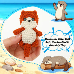 JULEASEL Little Otter Buddy beach backdrop with felt pieces for creative play.