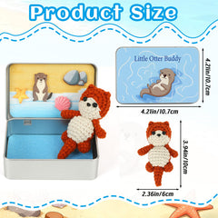 JULEASEL Otter felt seashell piece adds texture and oceanic charm.