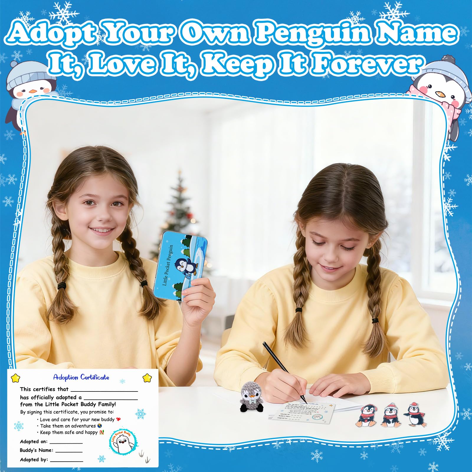 JULEASEL Little Pocket Penguin gift-ready packaging for a thoughtful present.