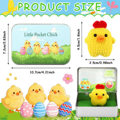 JULEASEL mini Easter scene tin enhances desk decor with cheerful charm