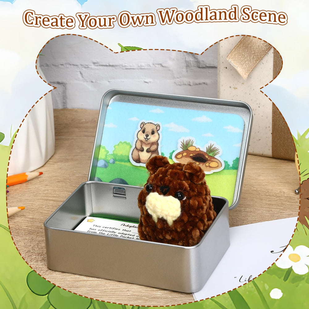 JULEASEL Portable metal tin keeps the Groundhog Day vignette safe on the go