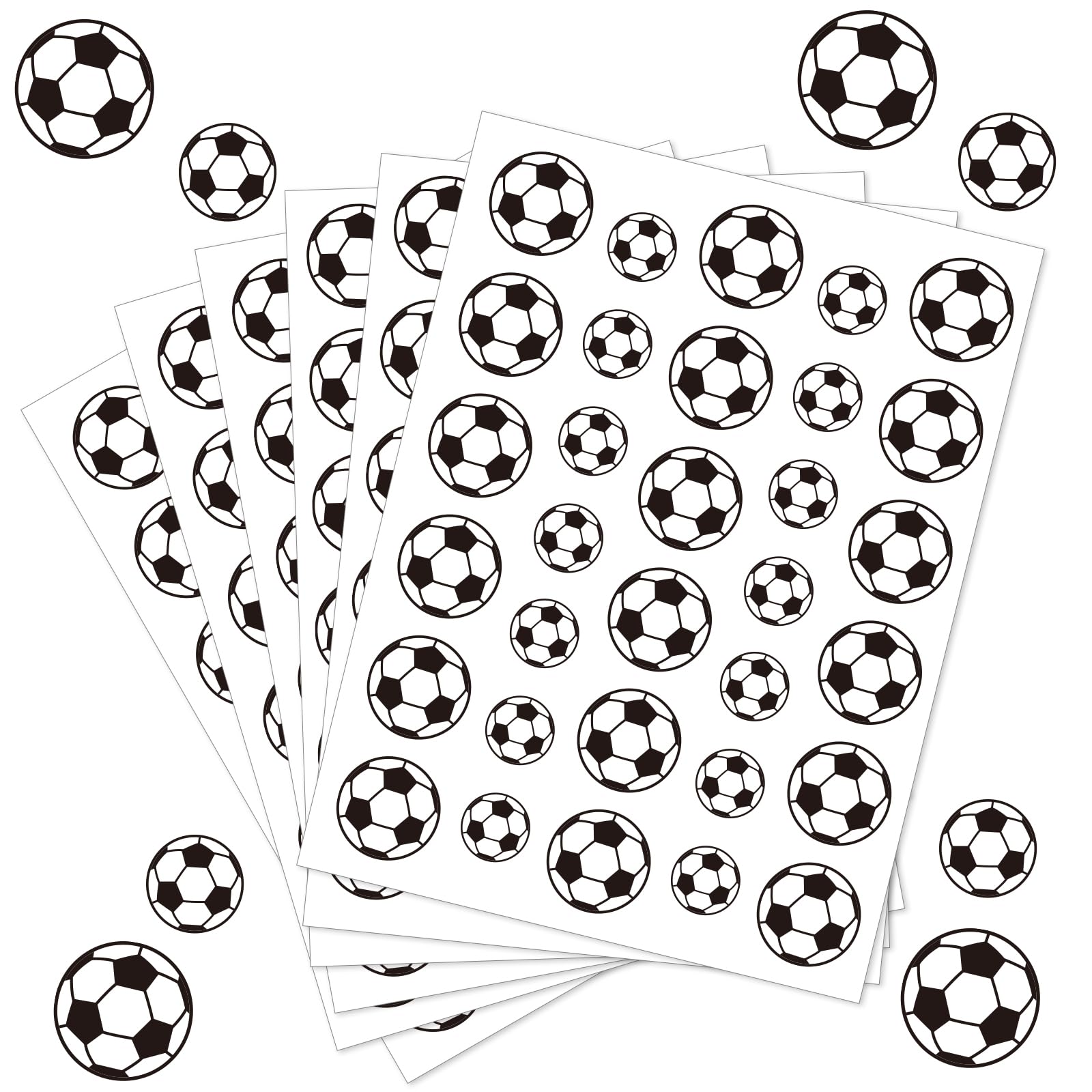 JULMELON 512Pcs soccer stickers pack for versatile decorations and crafts