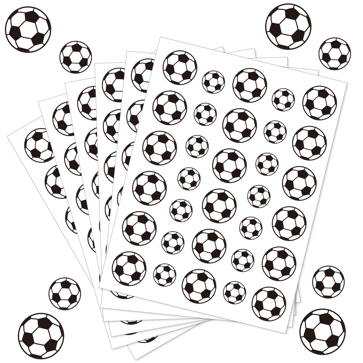 JULMELON 512Pcs soccer stickers pack for versatile decorations and crafts