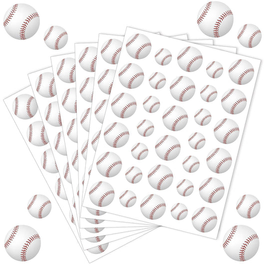 JULMELON baseball stickers in 16 sheets brighten kids' crafts and school projects