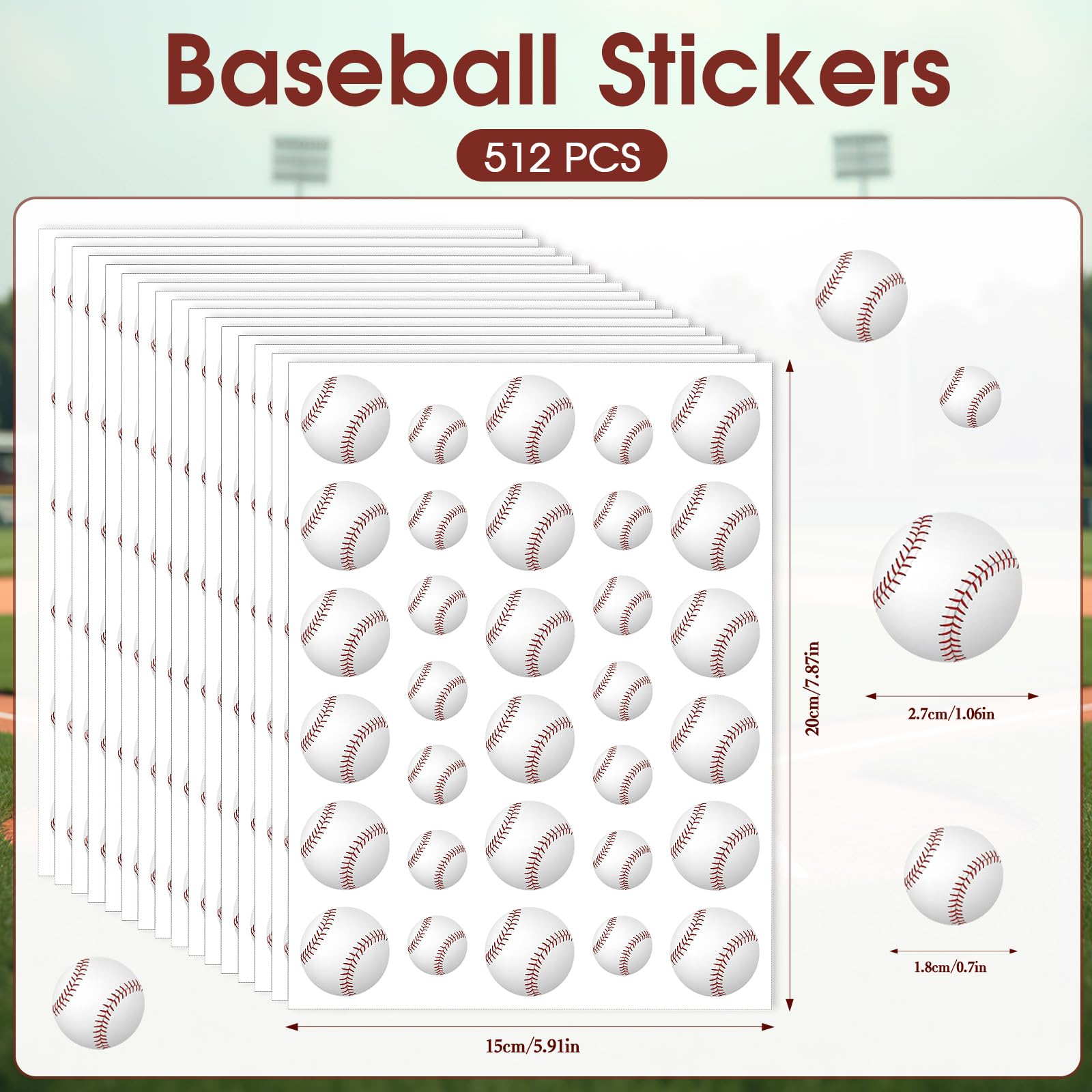 JULMELON large 3cm stickers bring quick decoration for bottles and notebooks