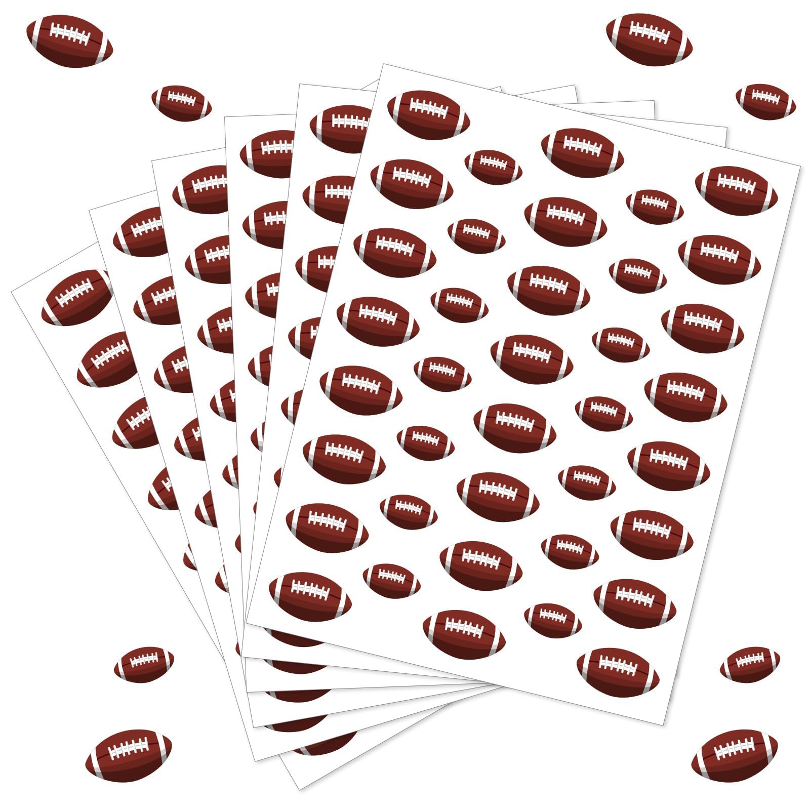JULMELON football stickers 608 sheets for vibrant bottle and scrapbook decor