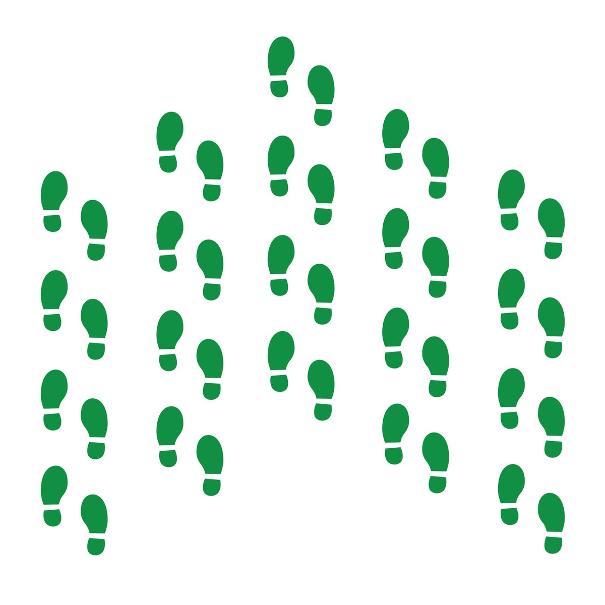 JULMELON green leprechaun footprints sheet for versatile crafts and party decorations