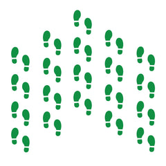 JULMELON green leprechaun footprints sheet for versatile crafts and party decorations