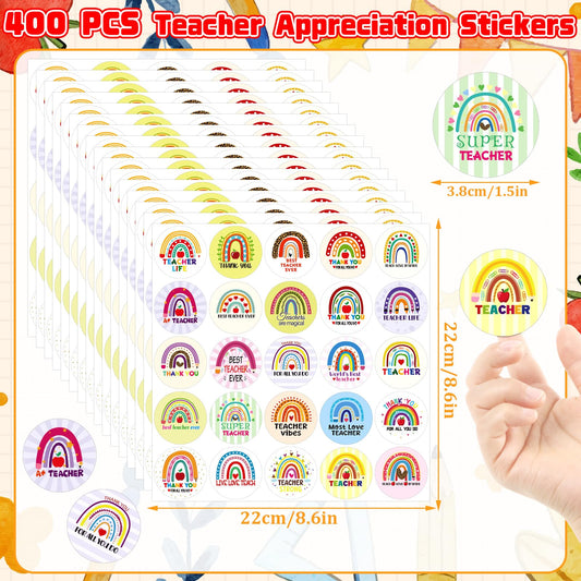 JULMELON 3.8 cm sticker with Thank You for classroom gifts