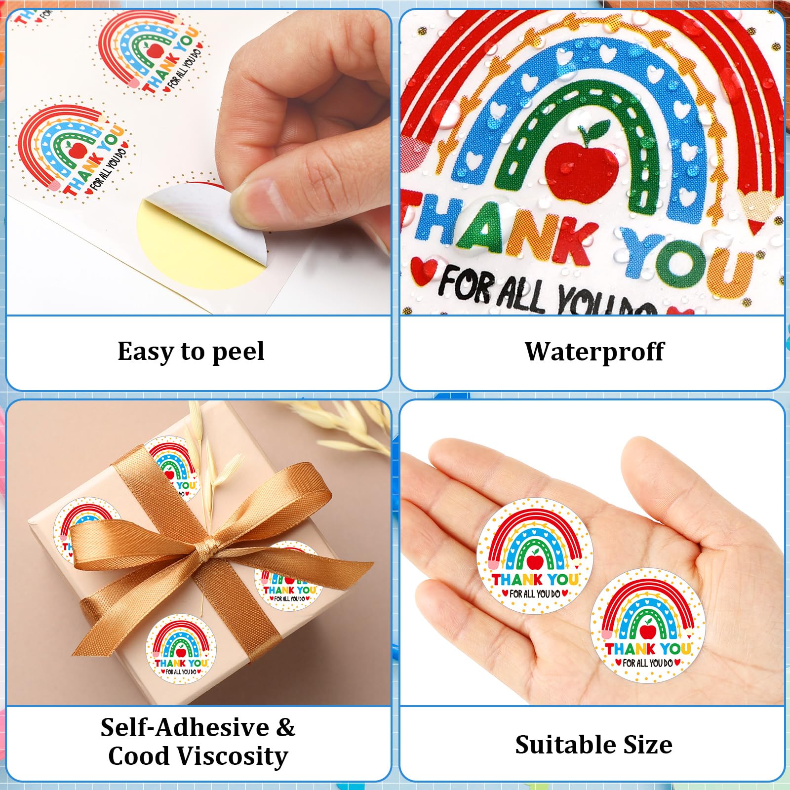 JULMELON stickers for envelopes and greeting cards