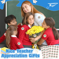 JULMELON teacher stickers heart motif ideal for appreciation notes