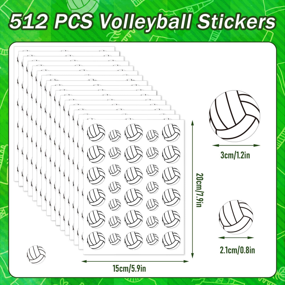 JULMELON volleyball stickers decorate a notebook for vibrant projects