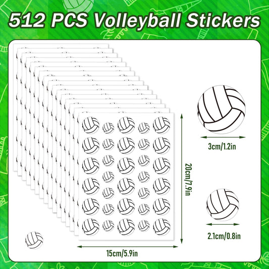 JULMELON volleyball stickers decorate a notebook for vibrant projects