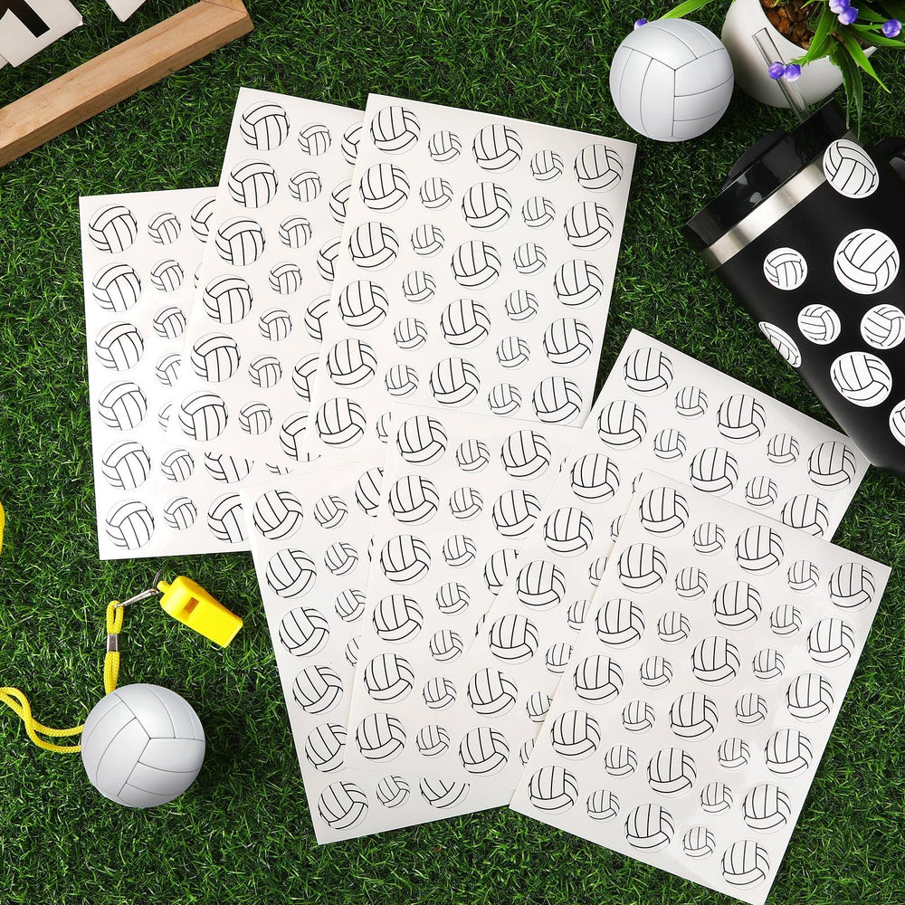 JULMELON volleyball stickers brighten a wall with easy removable decor