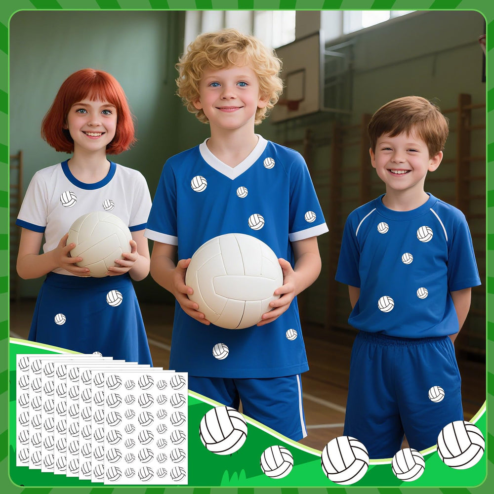 JULMELON volleyball stickers on a window for eye-catching displays