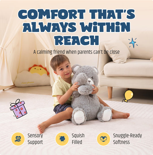 Jumble Dream Jumble Bear closeup fur, velvety softness for long-lasting cuddles.