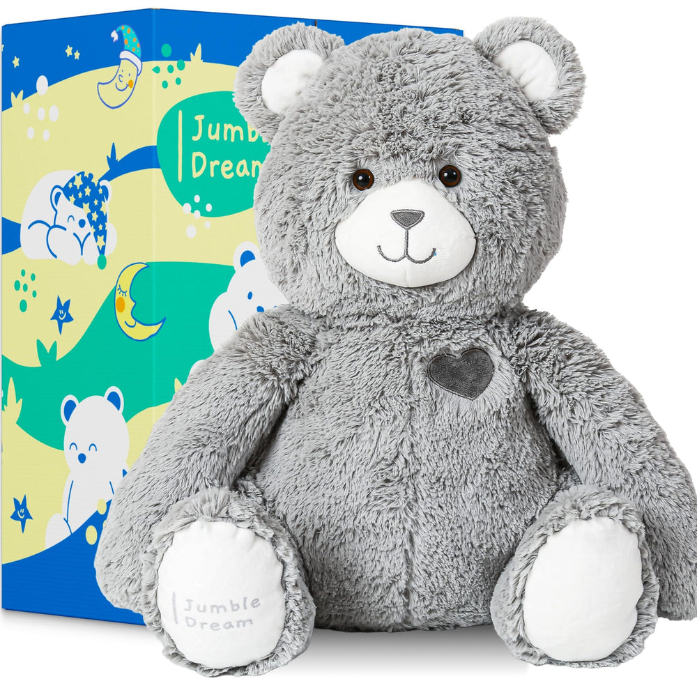 Jumble Dream Jumble Bear 4LB full-figure view, plush weighted hug for bedtime comfort.
