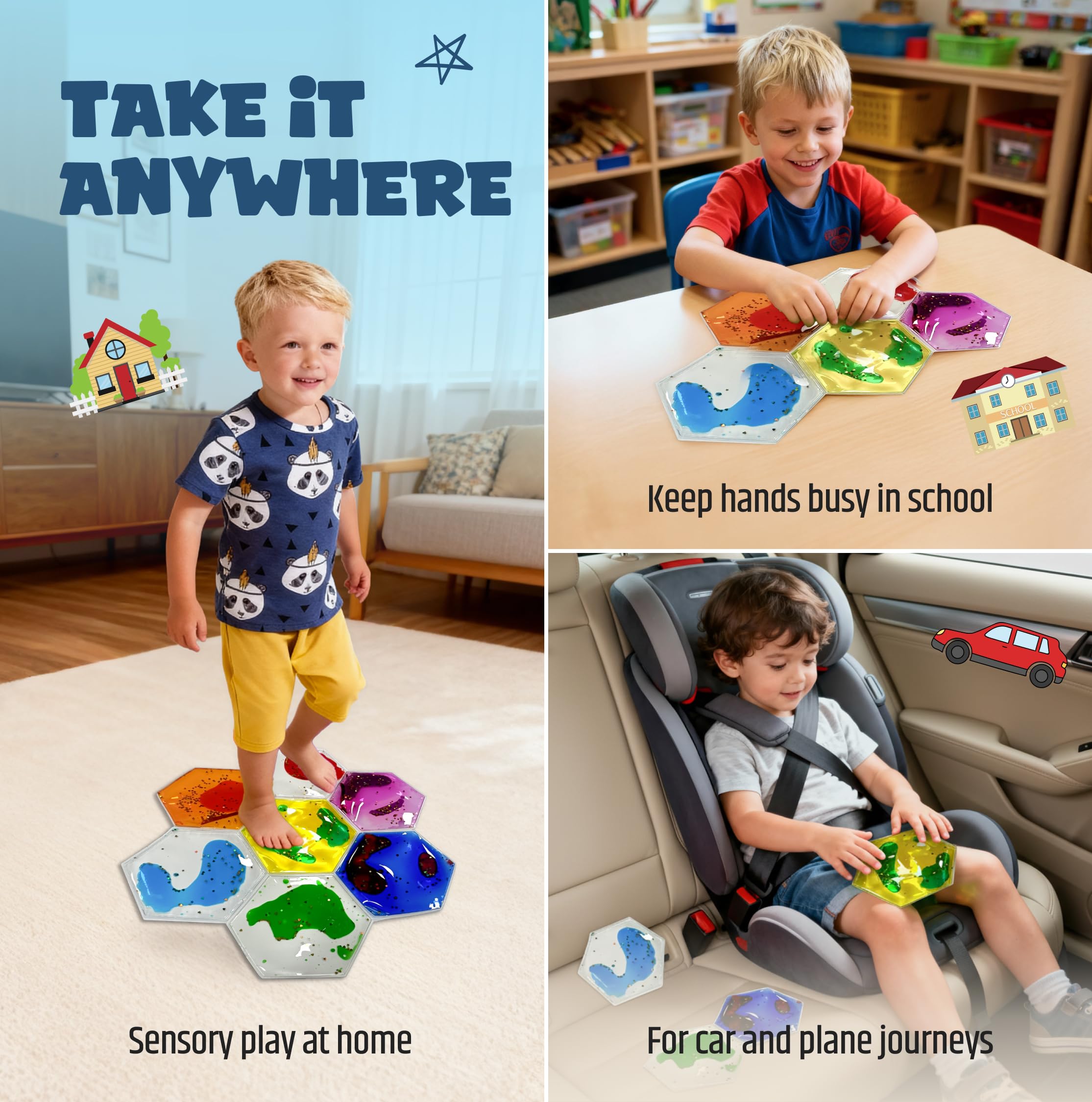 Jumble Dream Jumble Comb hexagon classroom-friendly fidget for focus.