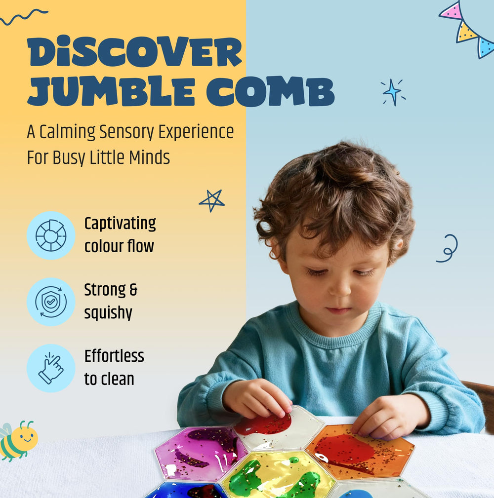 Jumble Dream Jumble Comb hexagon durable design for busy kids.