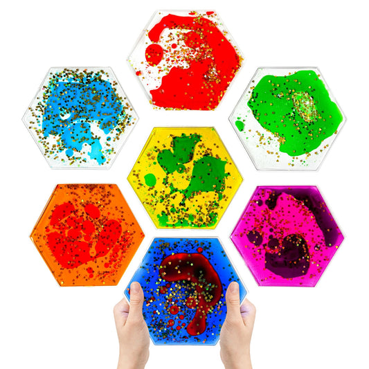 Jumble Dream Jumble Comb hexagon with liquid swirl for tactile focus during transitions.